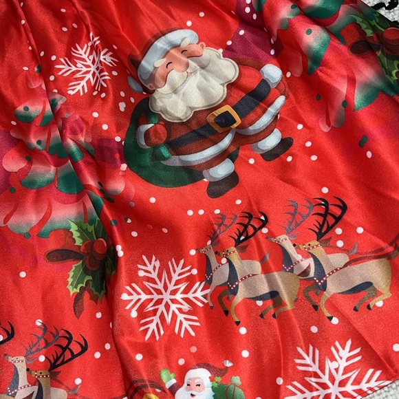 Girls Christmas Printed Holiday Dress NWOT - Picture 2 of 11